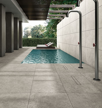 Maranello Steel Grey pool environment 03